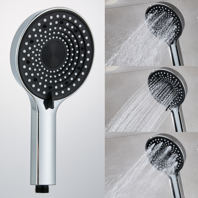 Słuchawka prysznicowa natryskowa 3-funkcyjna ALIEN chrom czarny