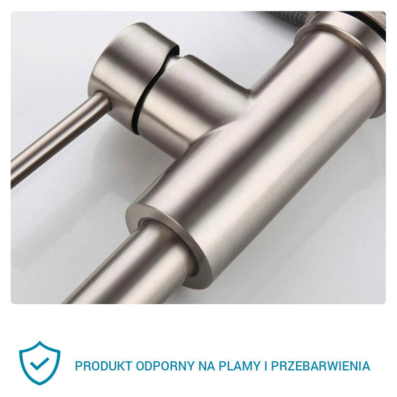 Bateria kuchenna wyciągana wylewka TUBO INOX