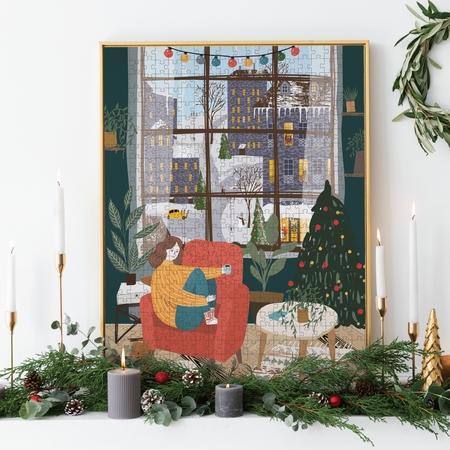 Puzzle 500el. XMAS w tubie
