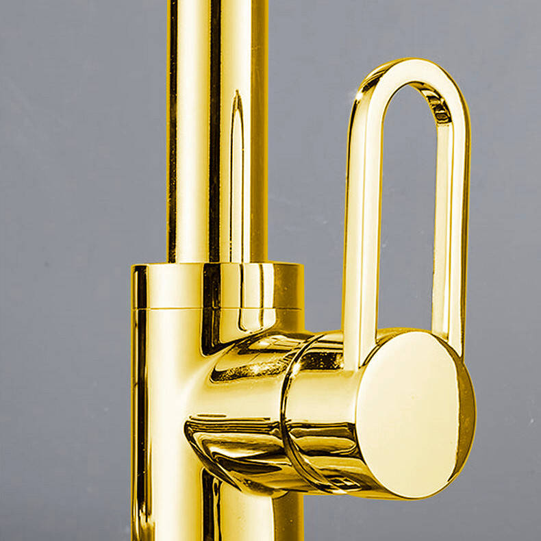 Bateria kuchenna złota z wyciąganą wylewką GAJA