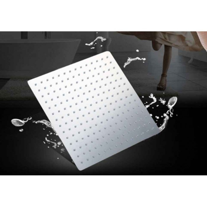 Deszczownica prysznicowa stalowa cienka 20cm