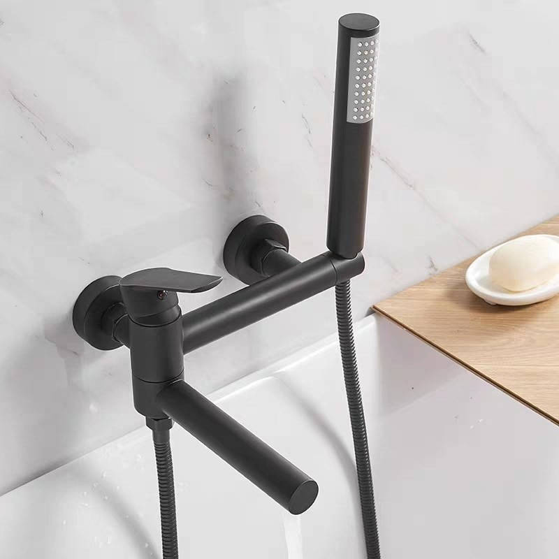 Bateria wannowa prysznicowa obrotowa HUGO BLACK