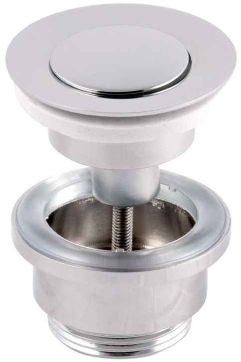 Korek Umywalkowy KLIK-KLAK chromowany uniwersalny