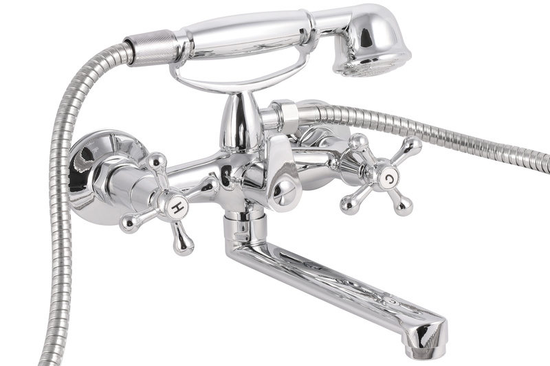 Bateria wannowa retro obrotowa ścienna