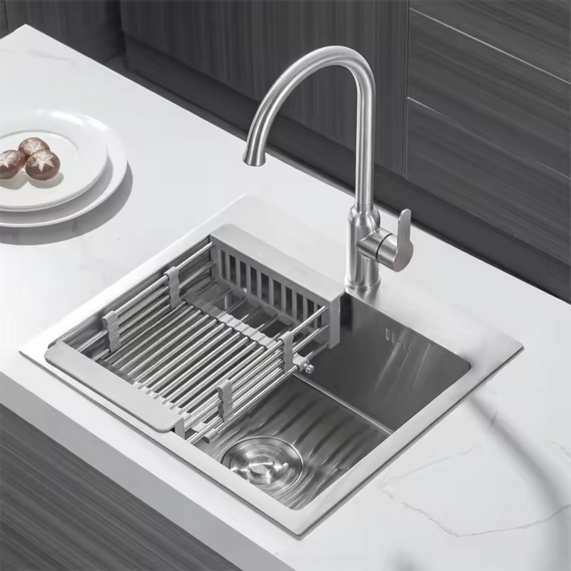 Zlewozmywak stalowy 60x50 inox + syfon GRATIS