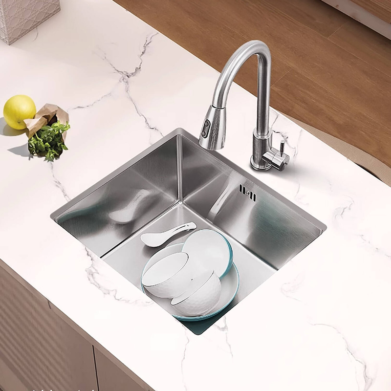 Zlewozmywak stalowy 49x44 inox + syfon GRATIS podblatowy, podwieszany