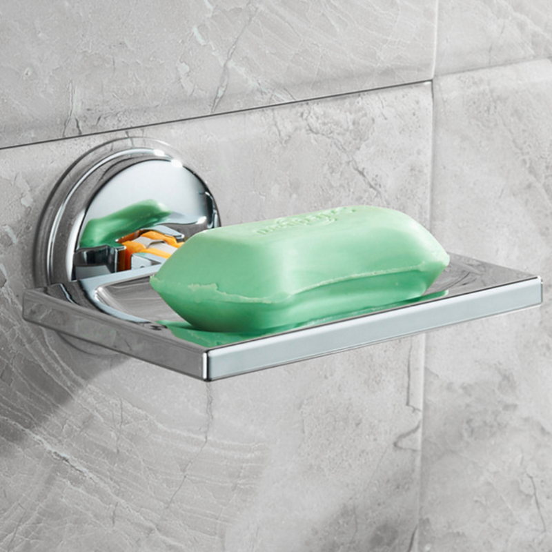Półka prysznicowa uchwyt na mydło w kostce mydelniczka na przyssawkę