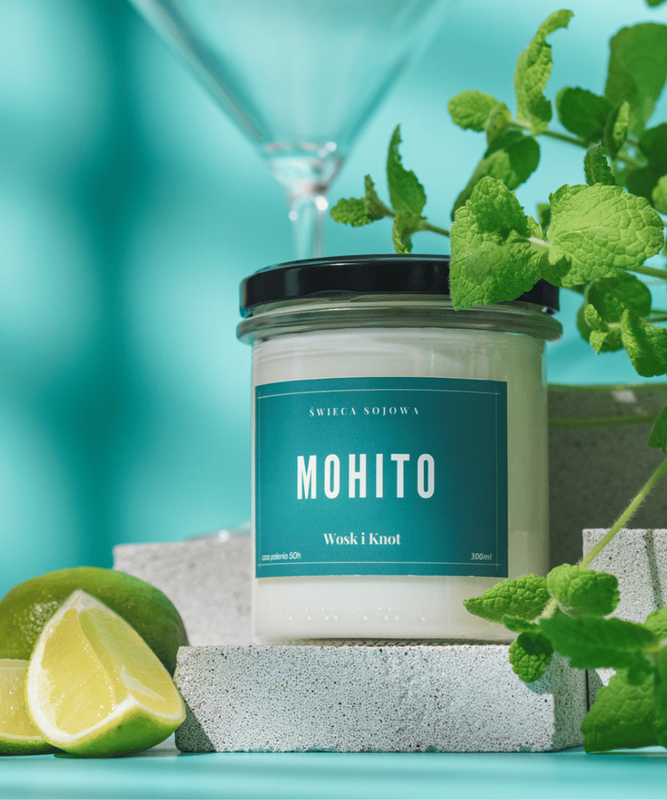 Świeca sojowa zapachowa MOHITO 300ml