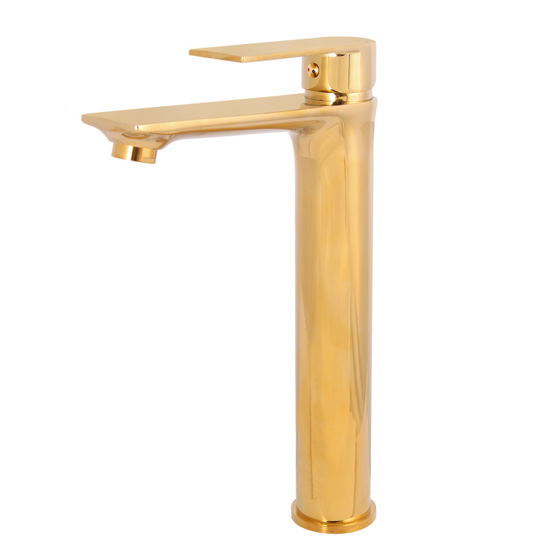 Bateria umywalkowa złota wysoka SINK