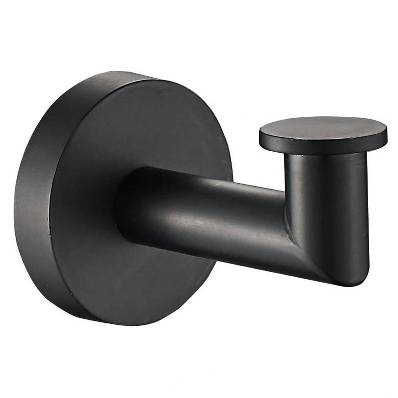 Wieszak haczyk czarny matowy na ręcznik