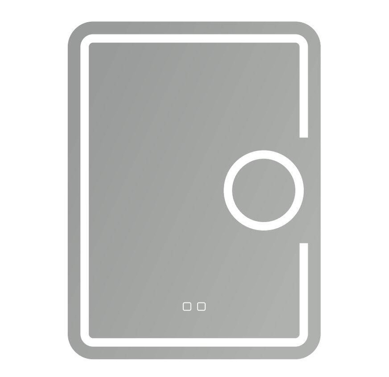 Lustro podświetlane LED 60x80 prostokątne J15 powiększające