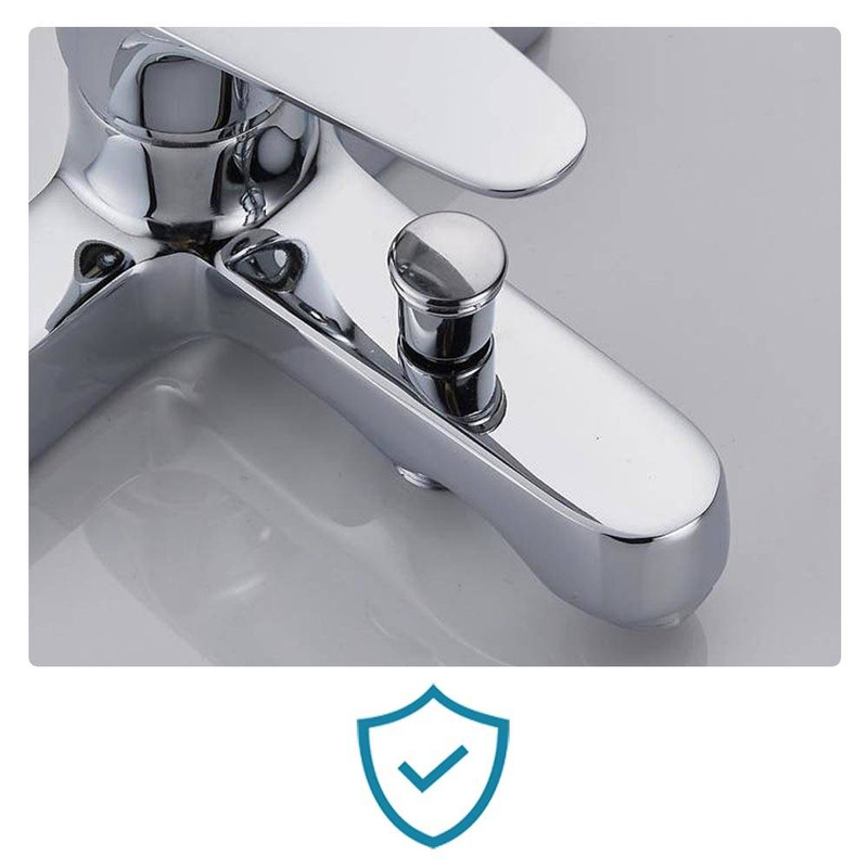 Bateria wannowa ścienna FOCUS chrom