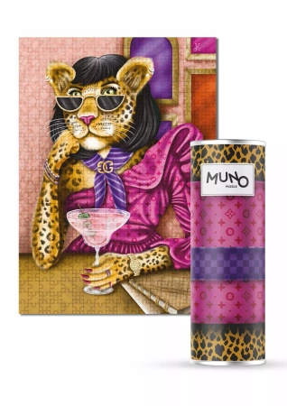 Puzzle 1000el. Furry Chic w tubie