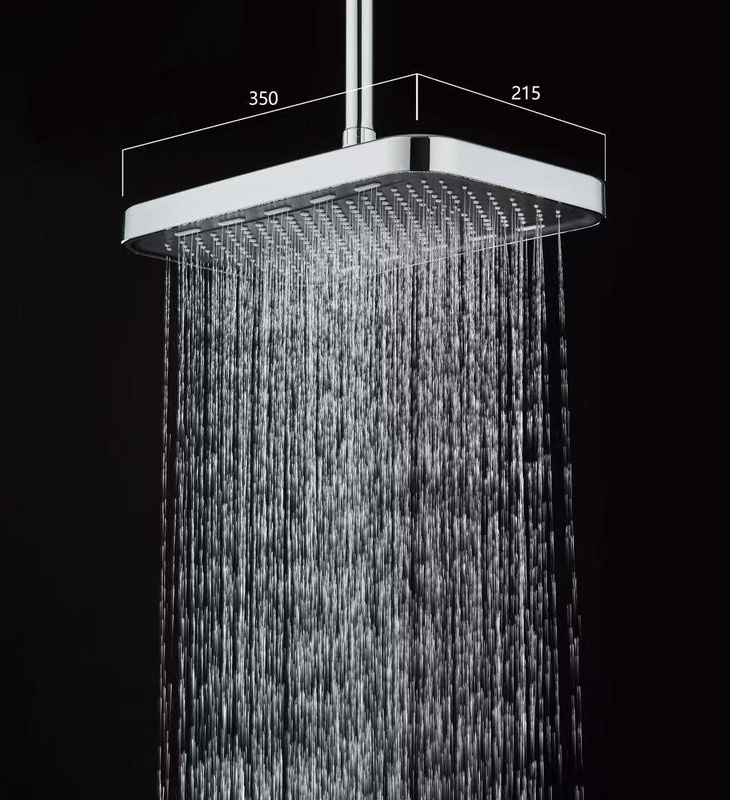 Zestaw prysznicowy deszczownica + słuchawka VAST chrom black