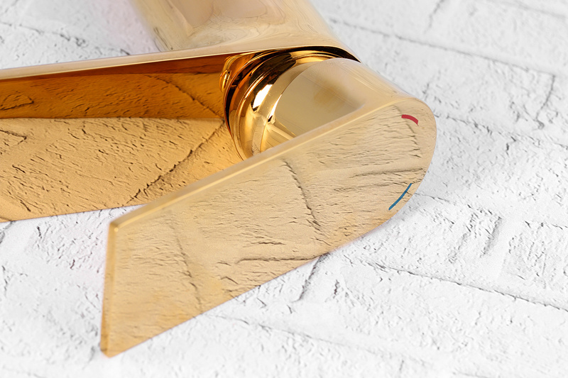 Bateria umywalkowa złota wysoka SINK