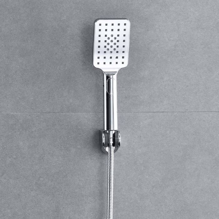 Bateria wannowa prysznicowa obrotowa BOSS CHROM z zestawem natryskowym