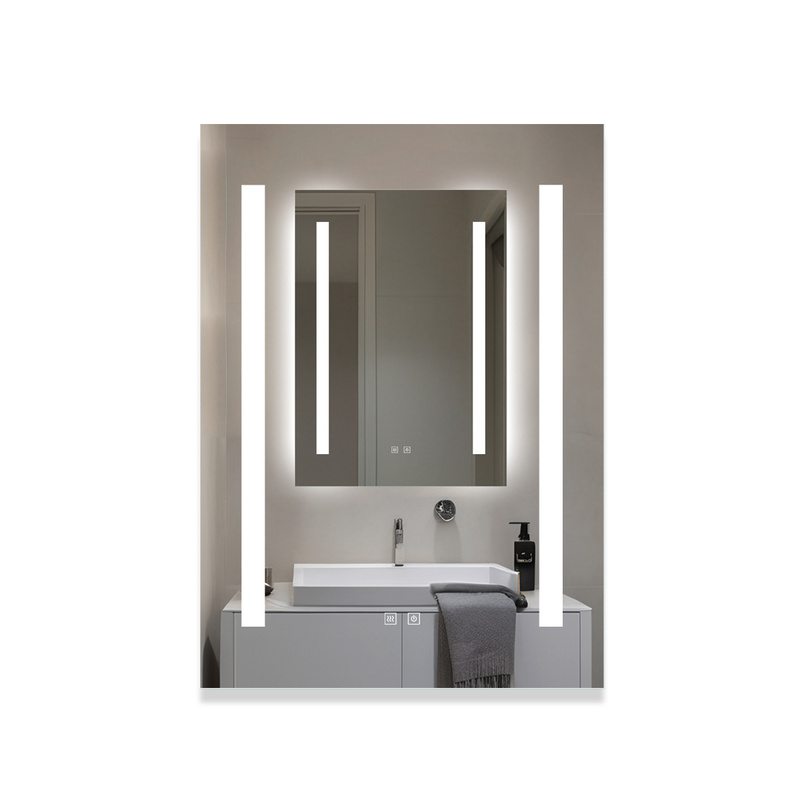 Lustro podświetlane LED 50x70 cm prostokątne H-1421