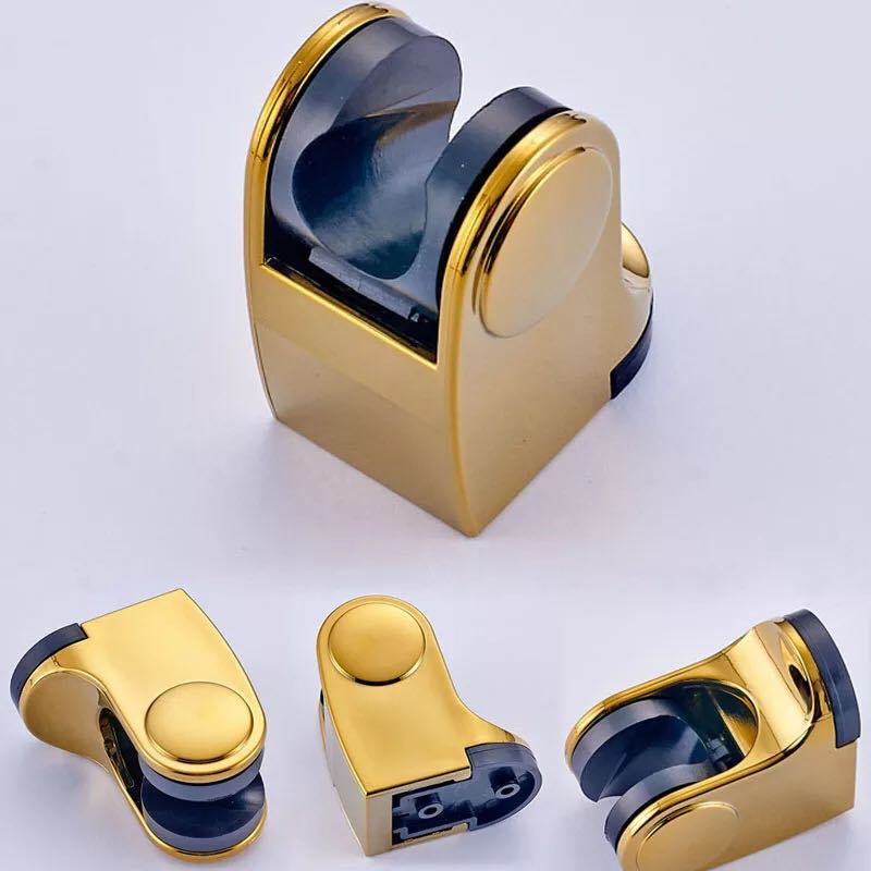 Uchwyt prysznicowy na słuchawkę ruchomy złoty GOLD