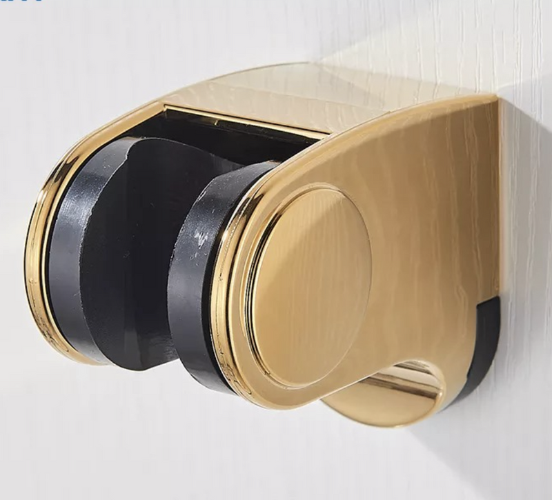 Uchwyt prysznicowy na słuchawkę ruchomy złoty GOLD