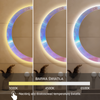 Lustro podświetlane LED 70 cm okrągłe H-2055 z wielokolorową ramą