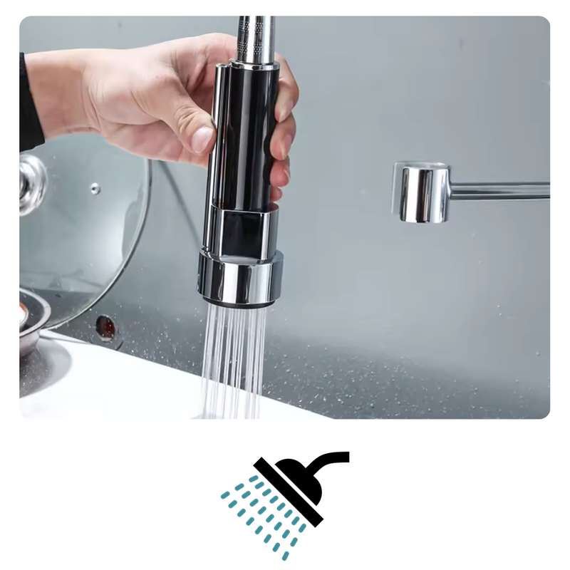 Bateria kuchenna wysoka restauracyjna wyciągana DUAL CHROM