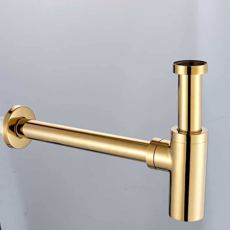 Syfon złoty+ korek click clack złoty z przelewem