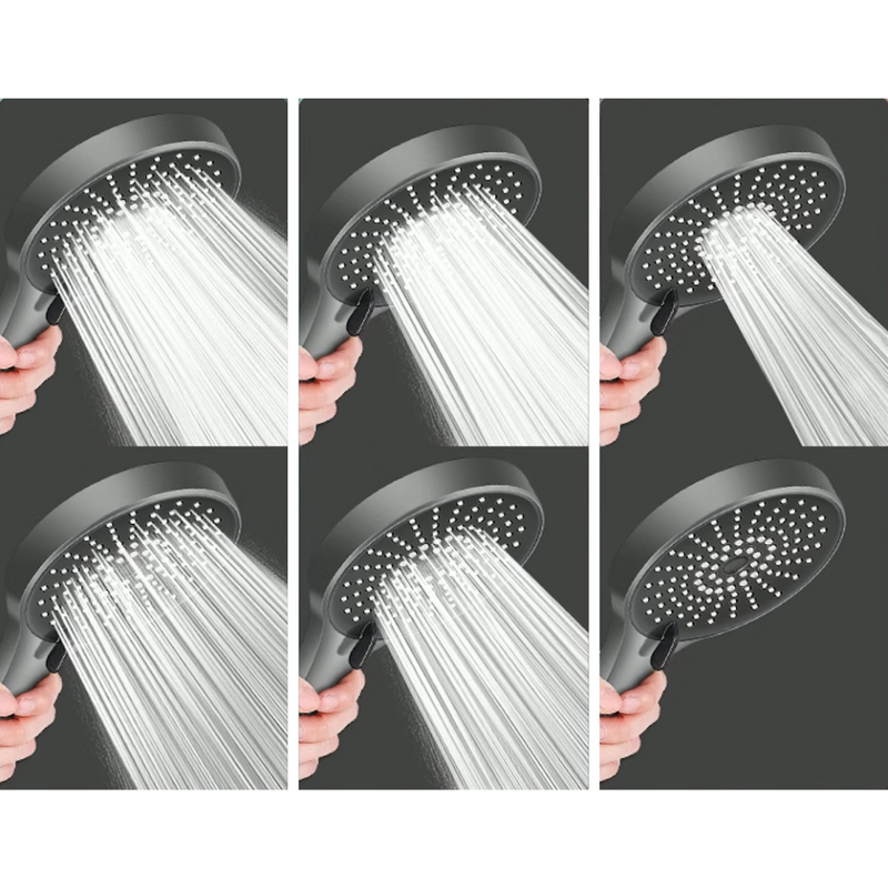 Słuchawka prysznicowa duża 3-funkcyjna SHOCK grey