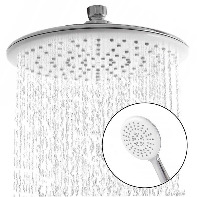 Zestaw prysznicowy deszczownica + słuchawka natryskowa