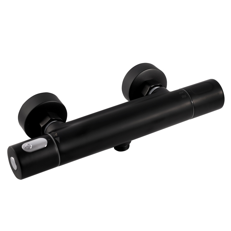 Bateria prysznicowa termostatyczna czarna Gloria