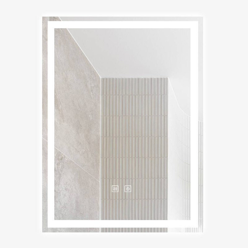 Lustro podświetlane LED 45x60 cm prostokątne J32