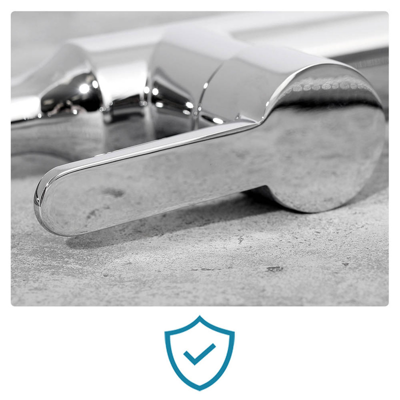 Bateria kuchenna z wyciąganą wylewką SIENA CHROM