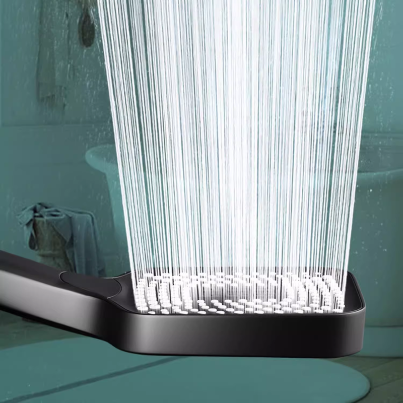 Słuchawka prysznicowa duża 3-funkcyjna MARS czarna