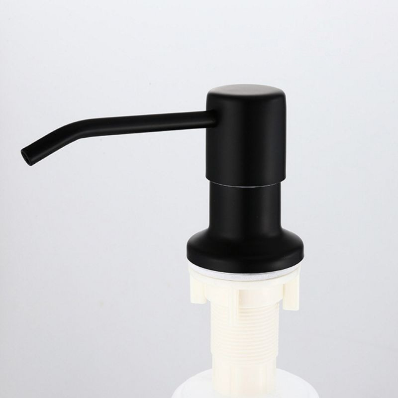 Dozownik na płyn do mycia naczyń do zlewozmywaka czarny napełniany od góry