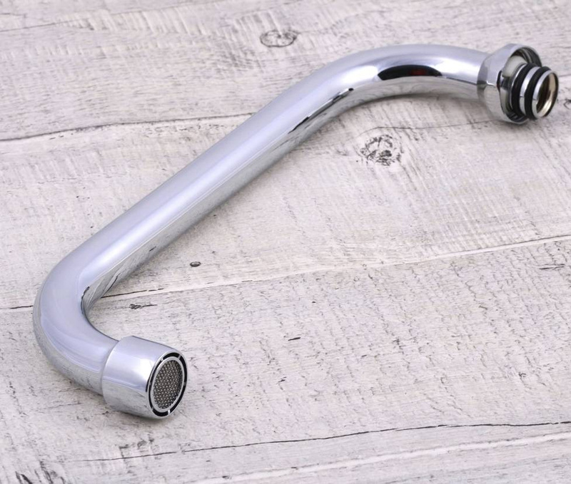 Wymienna wylewka do baterii ściennej kuchennej łazienkowej kranu zamienna obrotowa krótka rurowa C 1/2" 15 cm