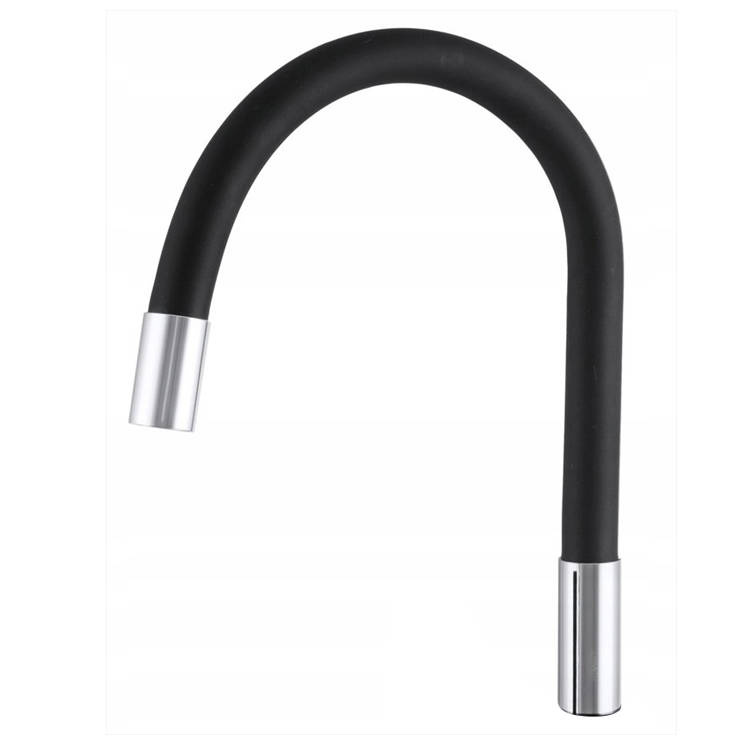 Wylewka do baterii kuchennej giętka flex czarna 3/4 na wcisk