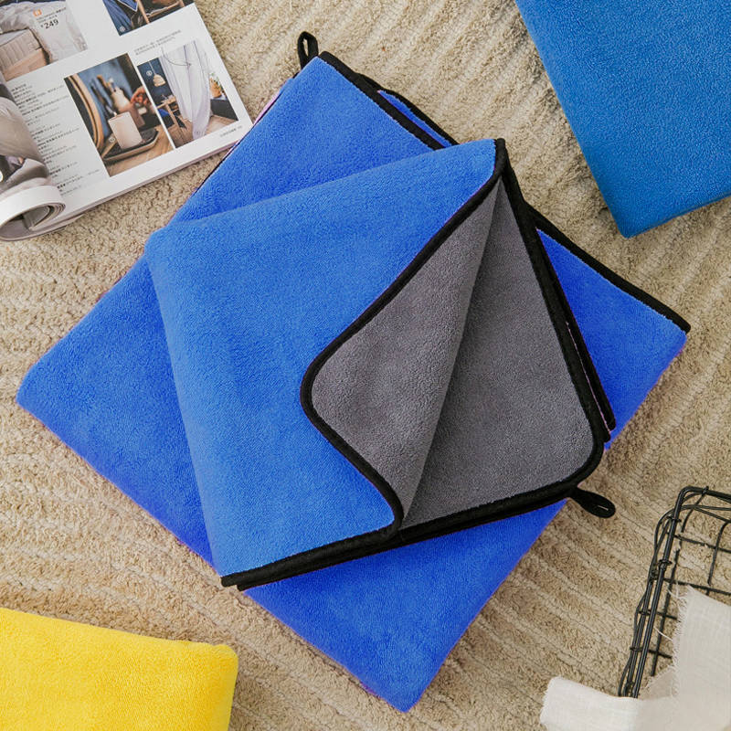 Ścierka z mikrofibry niebieska do osuszania 40x30