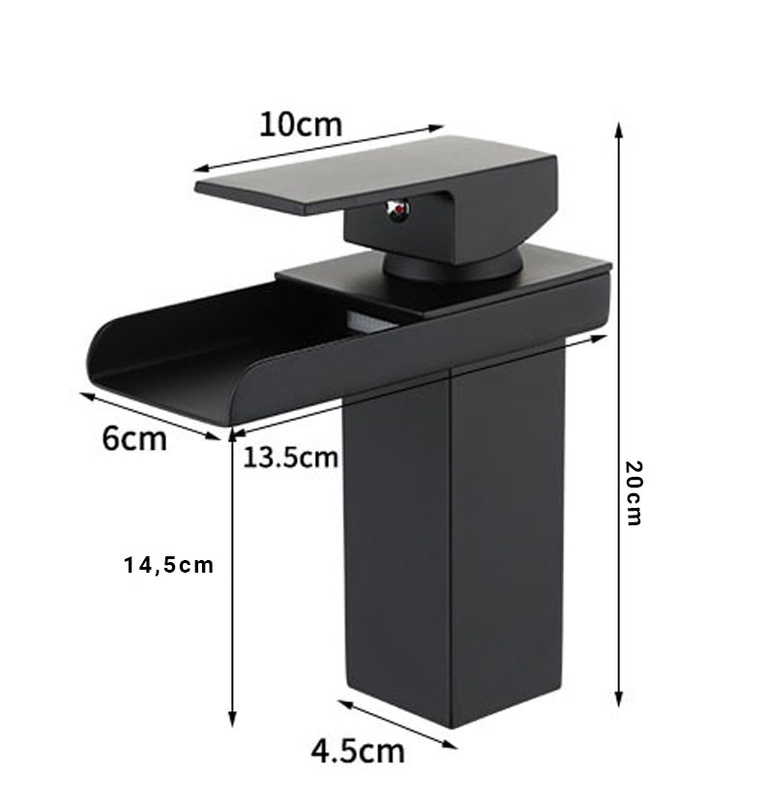 Bateria umywalkowa DILO czarna