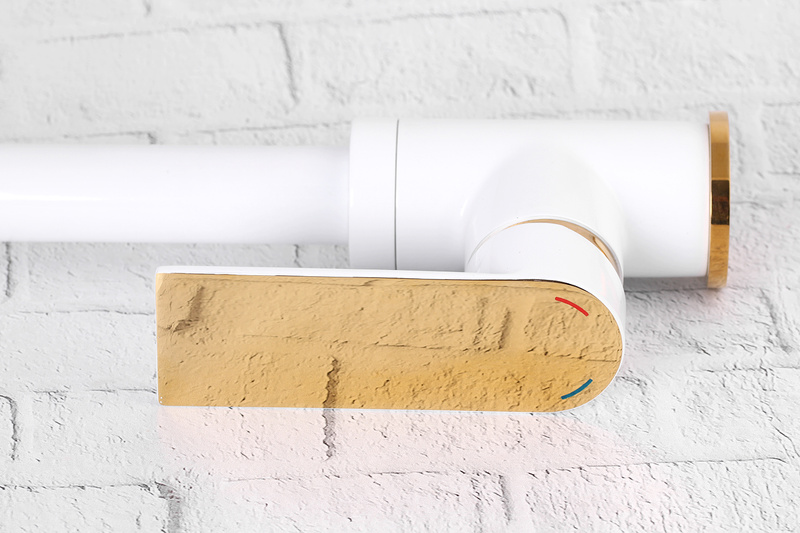 Bateria kuchenna biało-złota VITA