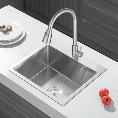 Zlewozmywak stalowy 60x50 inox + syfon GRATIS