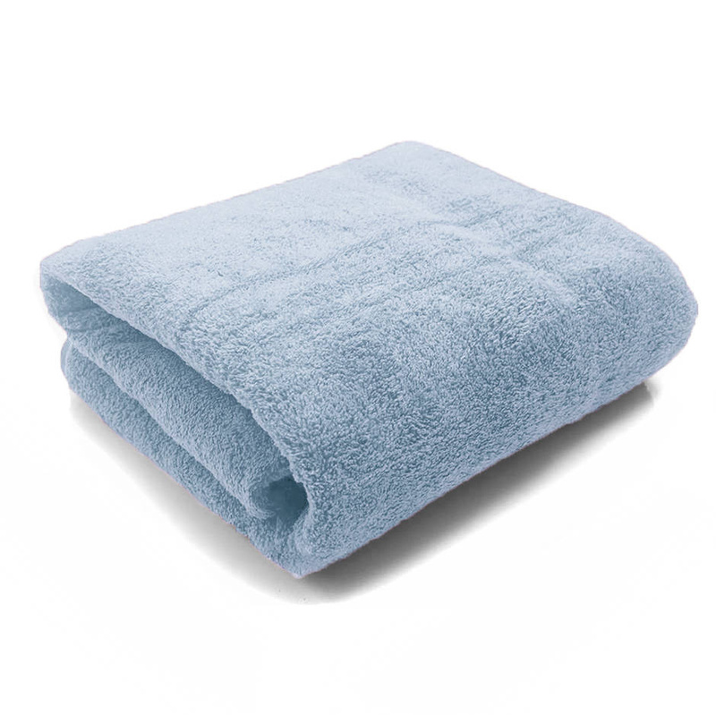 Ręcznik kąpielowy MIKRO błękitno szary z mikrofibry 70x140 szybkoschnący