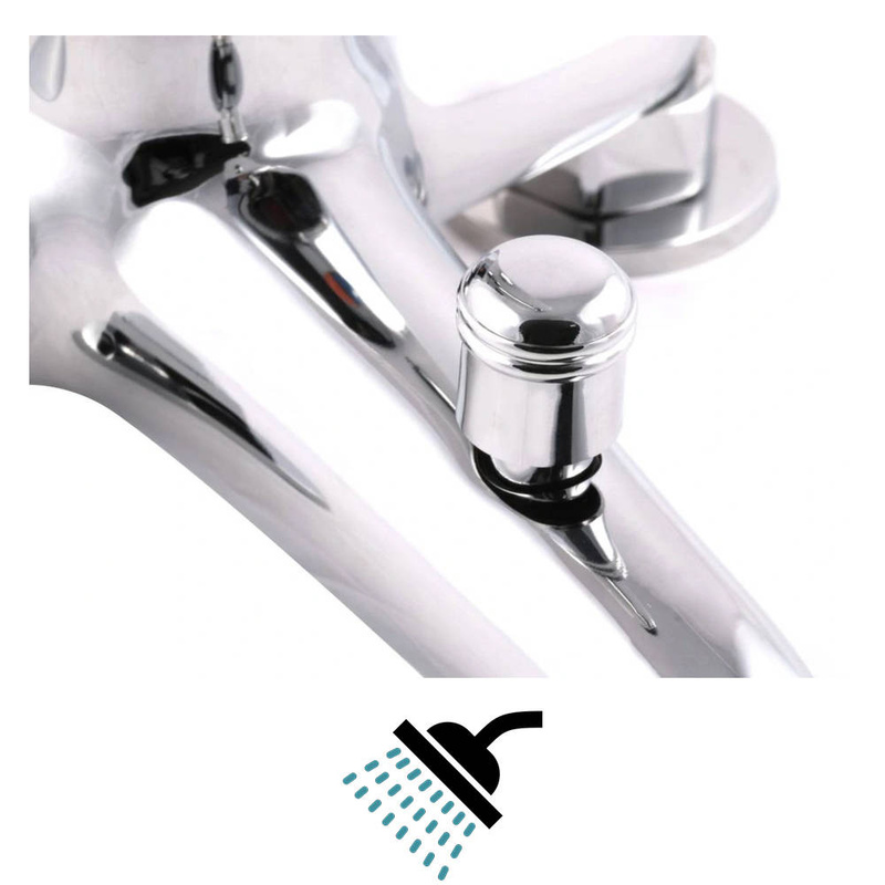 Bateria wannowa nawannowa stojąca kran mosiądz MAMBO