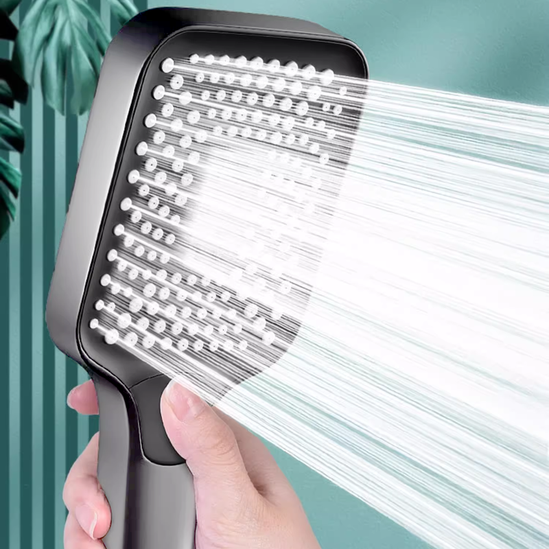 Słuchawka prysznicowa duża 3-funkcyjna MARS szara