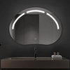 Lustro podświetlane LED asymetryczne dekoracyjne 70x50 cm nieregularne H-3071