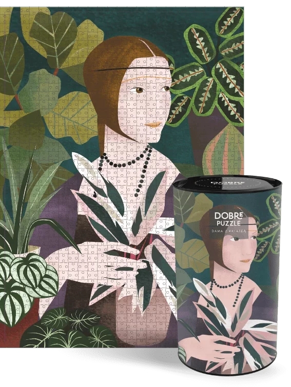 Puzzle 1000 elementów Dama z Kalateą w tubie