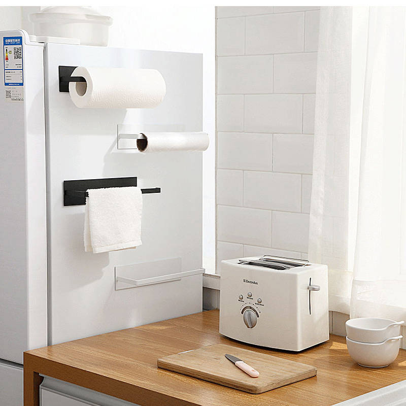 Uchwyt ścienny na ręczniki papierowe czarny matowy