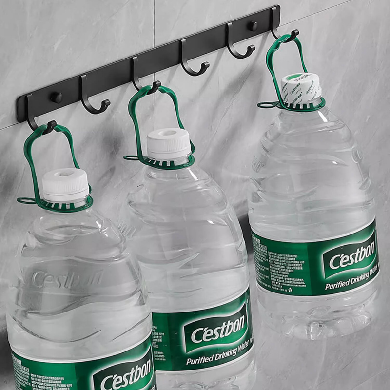 Wieszak na ubrania klucze ręczniki ścienny czarny 36 cm