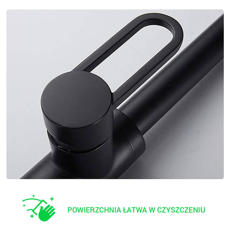 Bateria kuchenna czarna GAJA z wyciągana wylewką