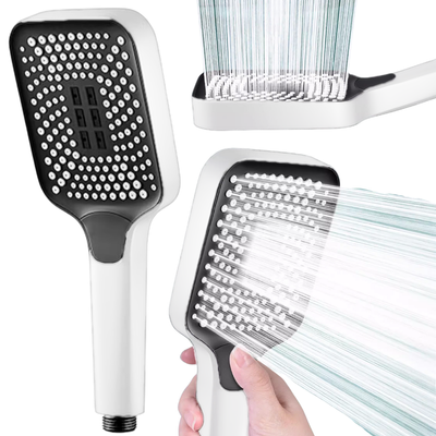 Słuchawka prysznicowa duża 3-funkcyjna MARS biała