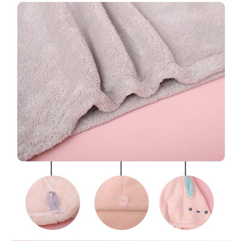 Ręcznik na włosy z mikrofibry szybkoschnący biały