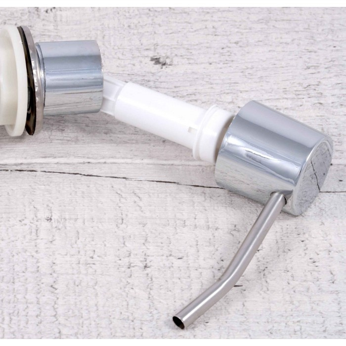 Dozownik do zlewozmywaka na płyn do mycia naczyń mydło 300 ml chrom napełniany od góry